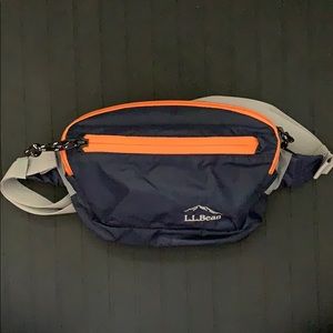 L.L. Bean Navy/Orange/Grey Hip Pack
